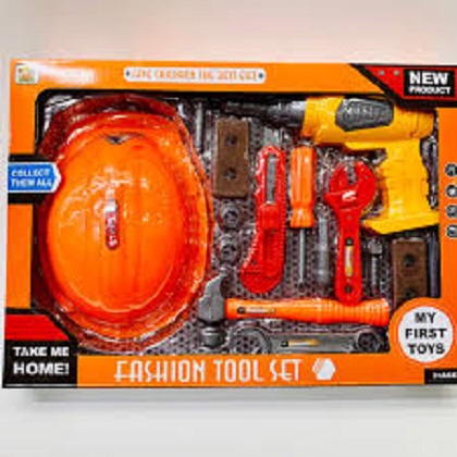 (PHÁ GIÁ THỊ TRƯỜNG) Trò chơi cho bé nhập vai thành những người thợ cơ khí có máy khoan hoạt động như thật siêu đẹp, có mũ, cờ lê, ốc vít, tất cả đều được thiết kế đẹp mắt, giúp bé nhận biết thế giới bên ngoài