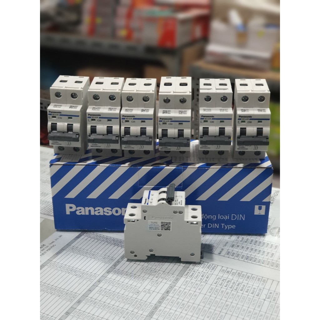 [PANASONIC] Át cài đôi 2 cực C20/C25/C32/C40/C63