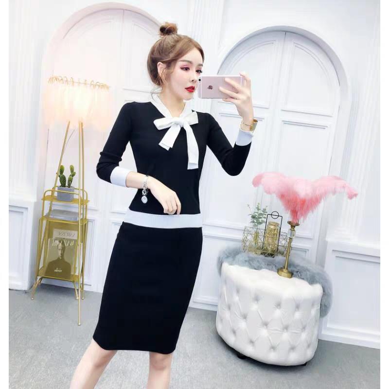 Bộ váy len nữ hàng nhập