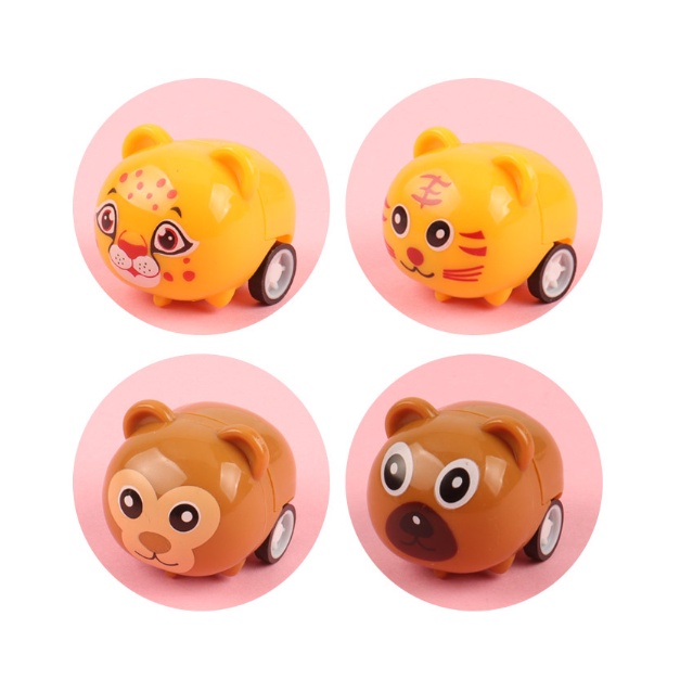 Đồ chơi xe thú mini chạy cót siêu đáng yêu cho bé TCM