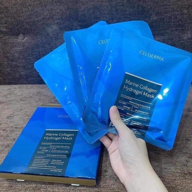 [HCM]Mặt nạ CELLDERMA Hydrogel - MẶT NẠ THẠCH SINH HỌC - Xanh [ 1 hộp 3  miếng ]