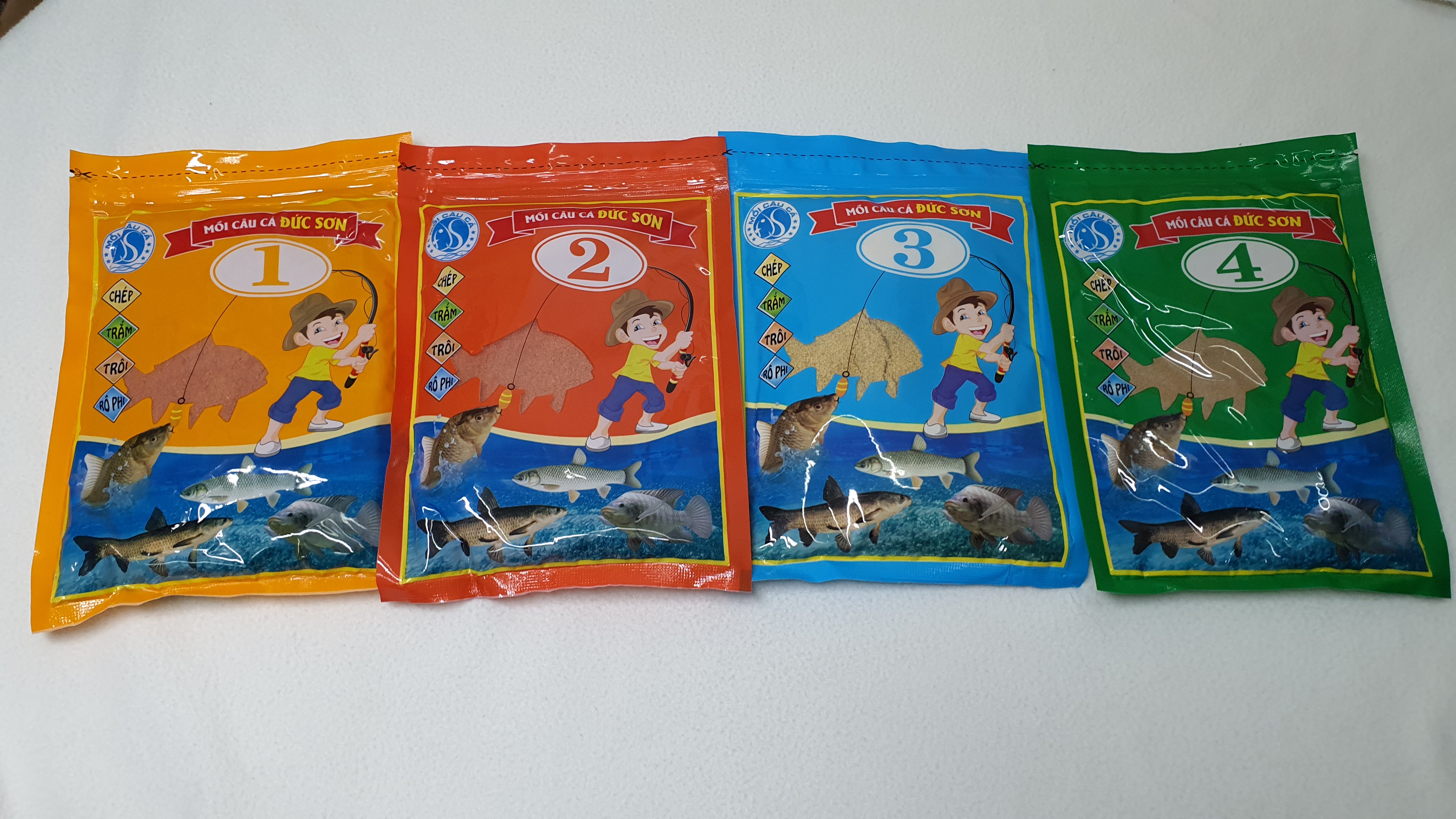 [5 gói] Mồi câu Đức Sơn số 1-2-3-4
