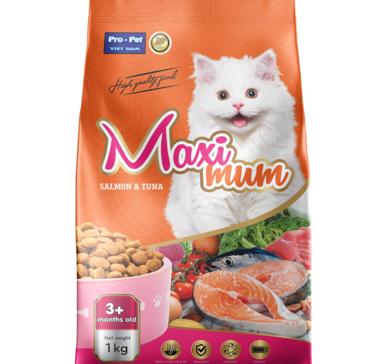 Thức Ăn Hạt Cho Mèo Maximum 1KG Vị Cá Ngừ Cá Hồi - [Nông Trại Thú Cưng]