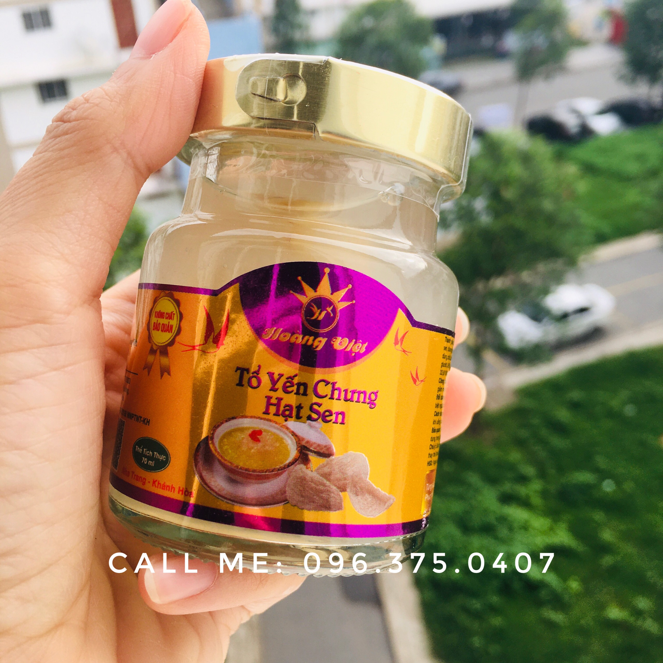 Yến chưng hạt sen Nha Trang, Khánh Hòa - Hoàng Việt, bồi bổ sức khỏe cho người ốm, giúp cải thiện giấc ngủ, ngủ ngon hơn, tăng sức đề kháng hũ 70ml