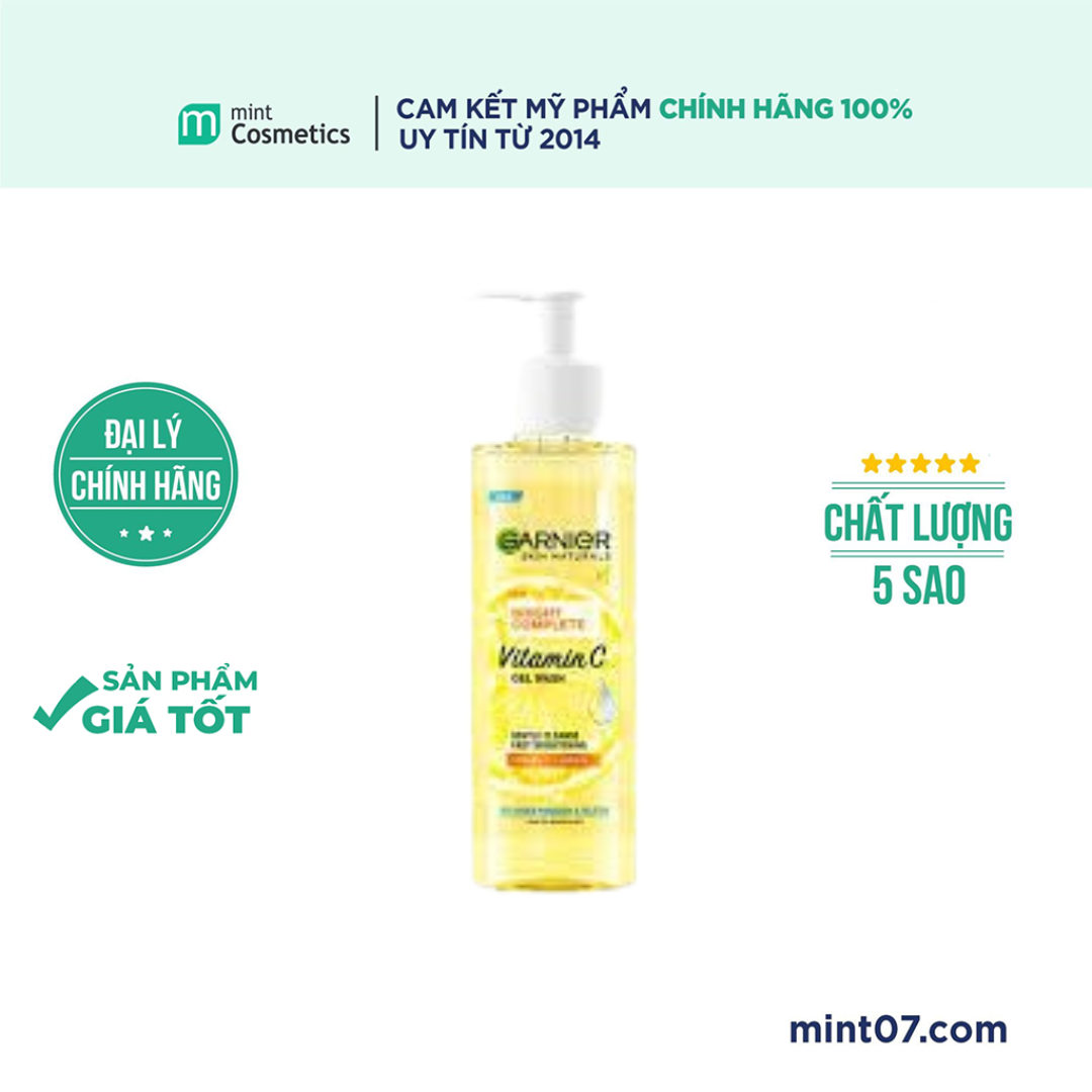 Sữa rửa mặt garnier vitamin c gel wash 120 ml