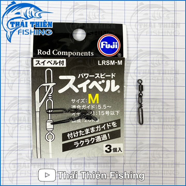 Khóa lure fuji câu cá mani link vỉ 3 cái chuyên dùng lure lóc chẽm mú