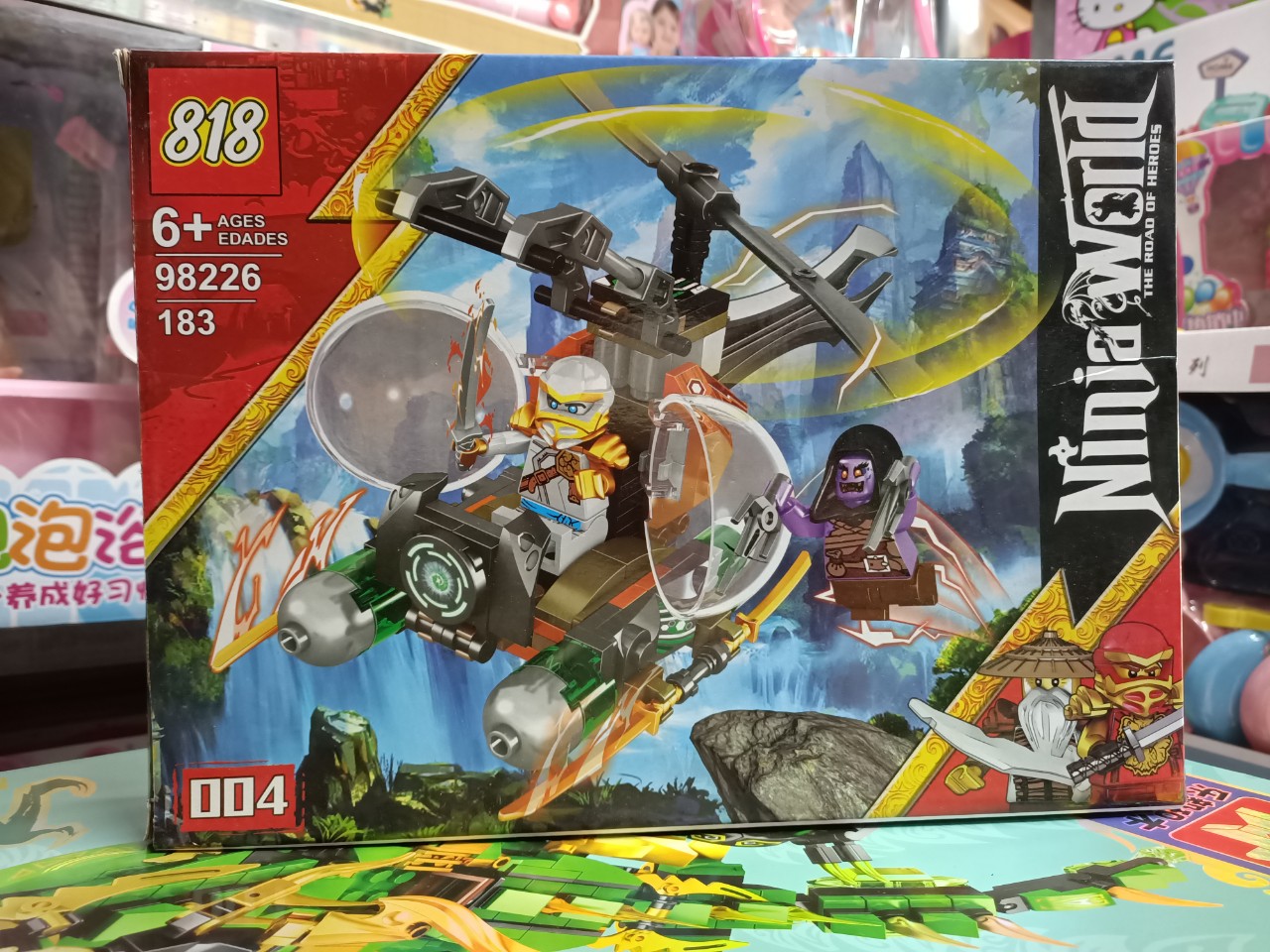 Đồ chơi lắp ráp ninja world 818 98226-004 có 183 chi tiết lê gô