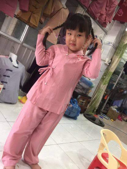 [HCM]Đồ lam  đi chùa bé gái