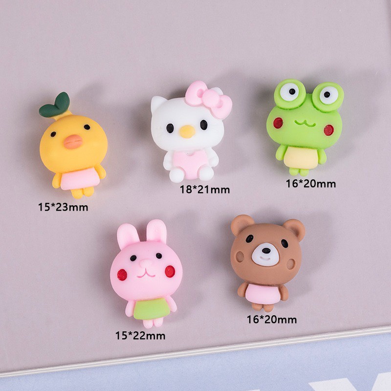 Charm (C328) slime/ Dụng Cụ Charm Trang Trí [Ko Keo & Nút] Hình Thú Dễ Thương