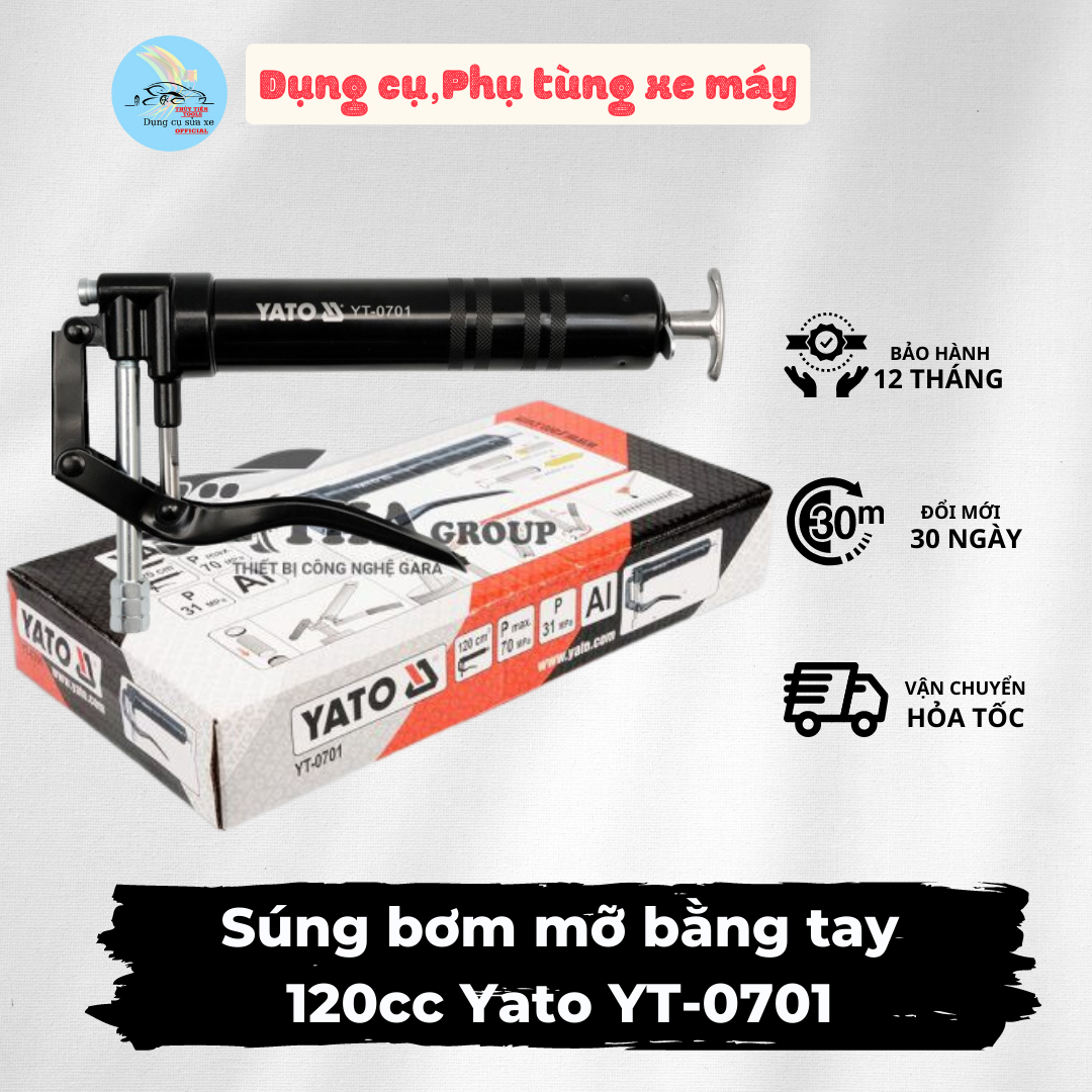 S.ú.n.g bơm mỡ bằng tay 500cc yato yt-0704