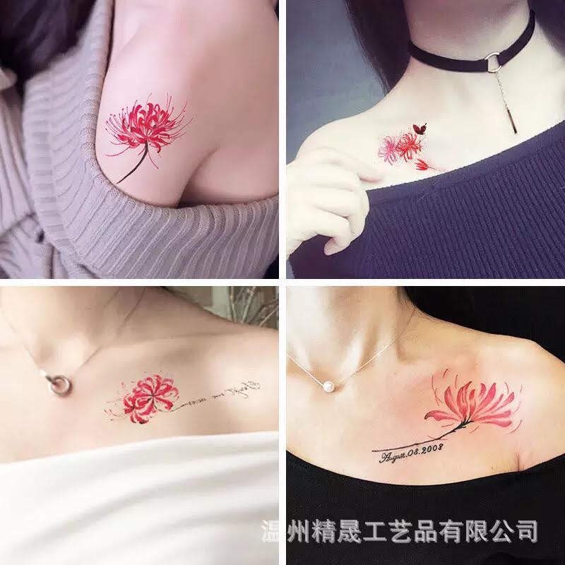 Hình săm dán hoa bỉ ngạn set 2 hình