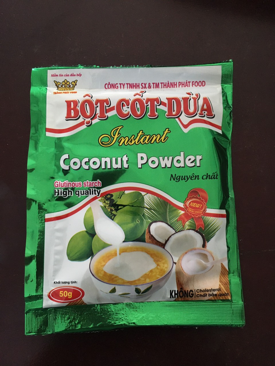 Bột cốt dừa Thành Phát ( túi 10 gói 50gram nhỏ)