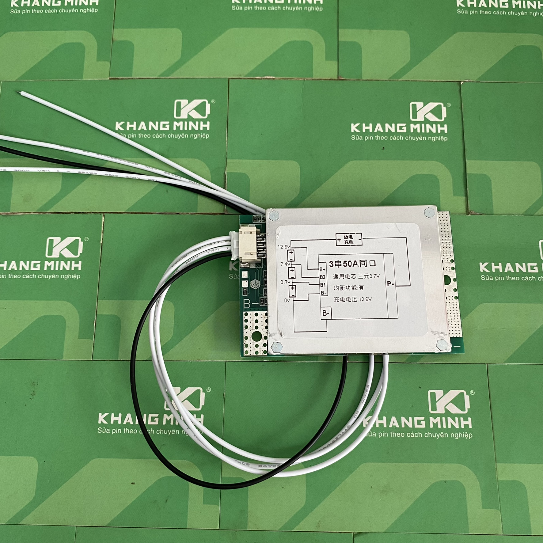 Mạch 3s 12v 50a 100a bảo vệ pin sắt li-ion 3.7v, sạc và xả chung