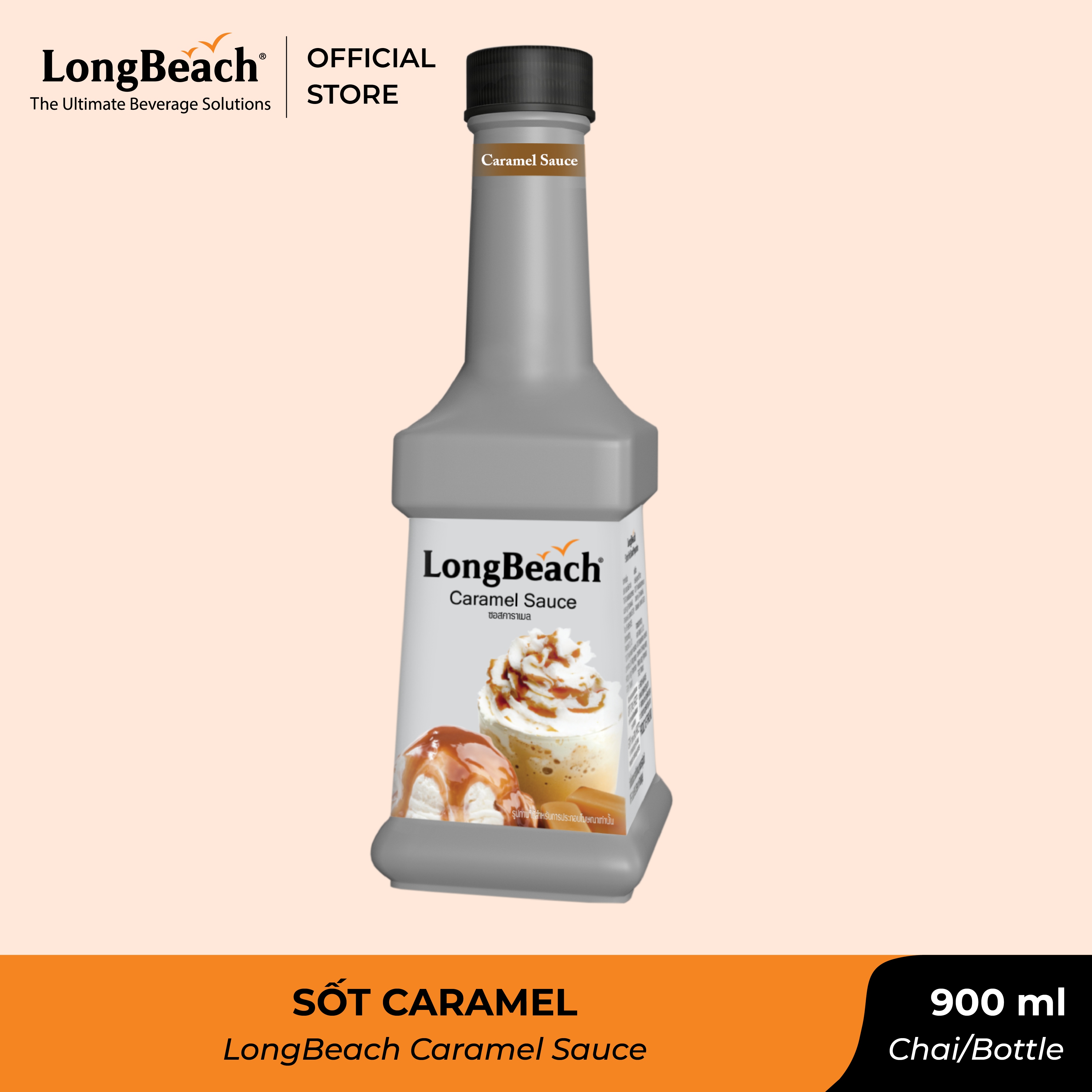 Sốt Caramel LongBeach 900ml
