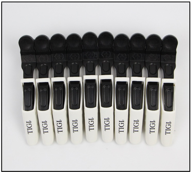 Set 10 Kẹp Tóc Cá Sấu Cao Cấp Logo TIGI TONY Guy