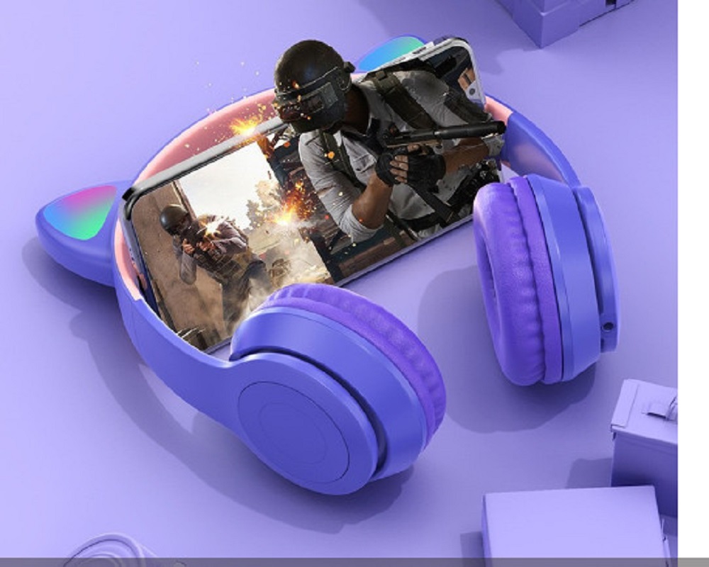 Tai Nghe Mèo Bluetooth P47M, Tai Mèo Dễ Thương, BH 1 tháng