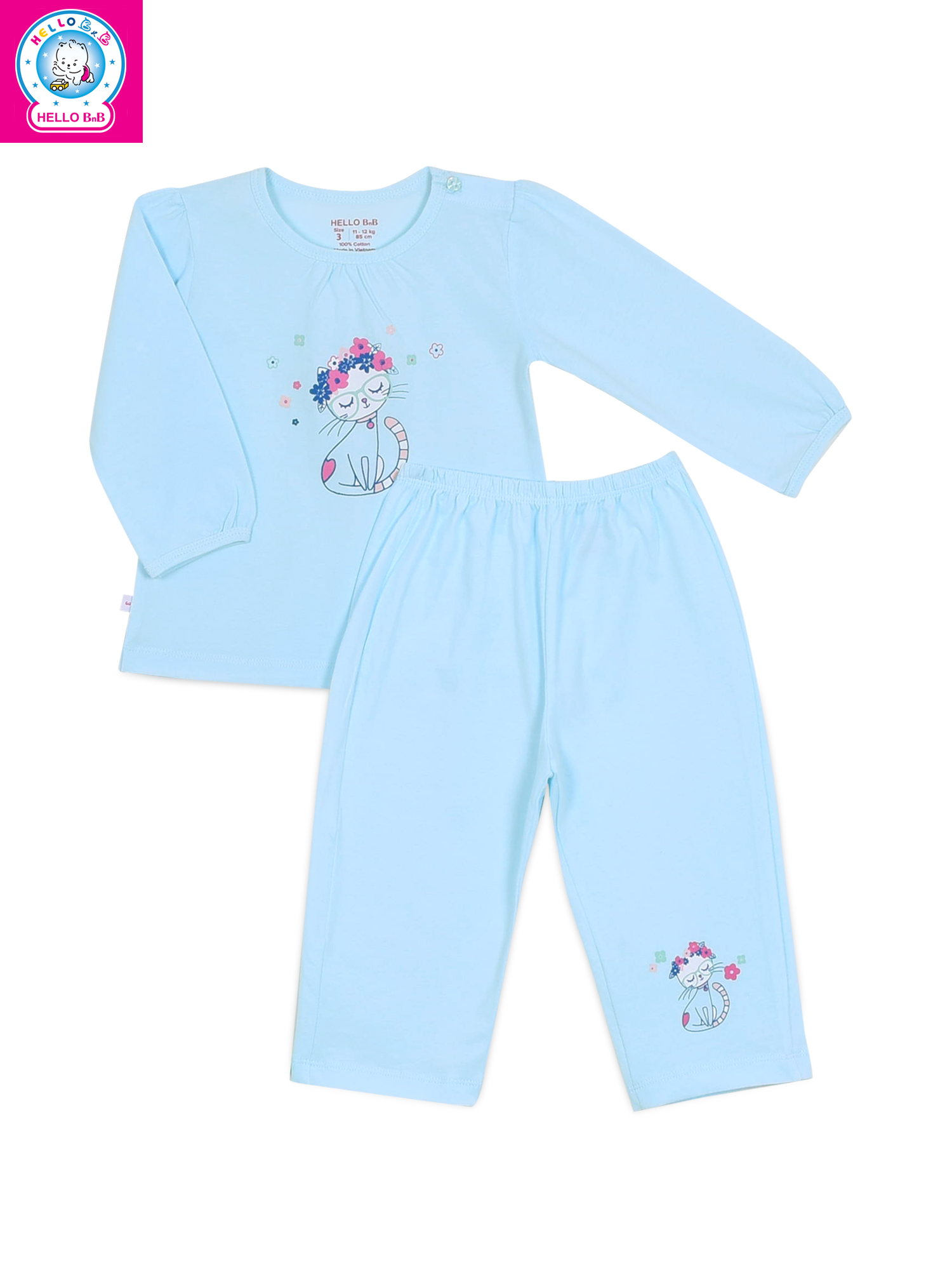 Bộ dài màu bé gái BA1170 - HELLO BnB