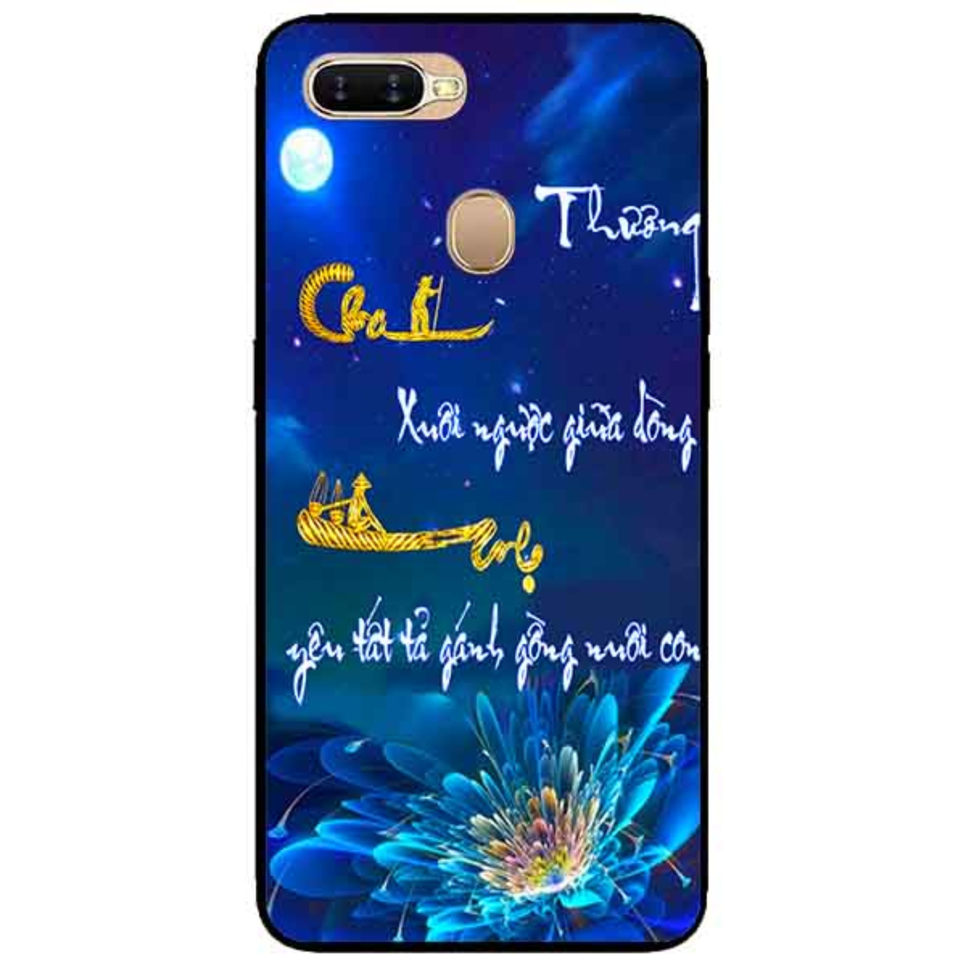 [HCM]Ốp lưng in cho Oppo A7/ A5s Mẫu Thư Pháp Cha Mẹ