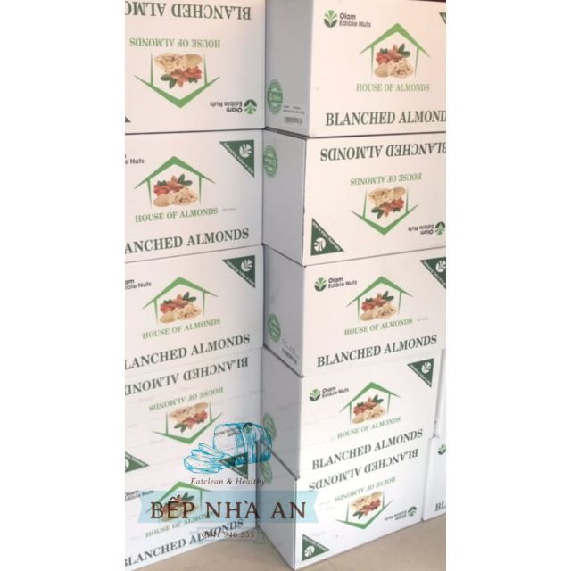 Hạnh nhân sống làm sữa hạt - hộp 500g
