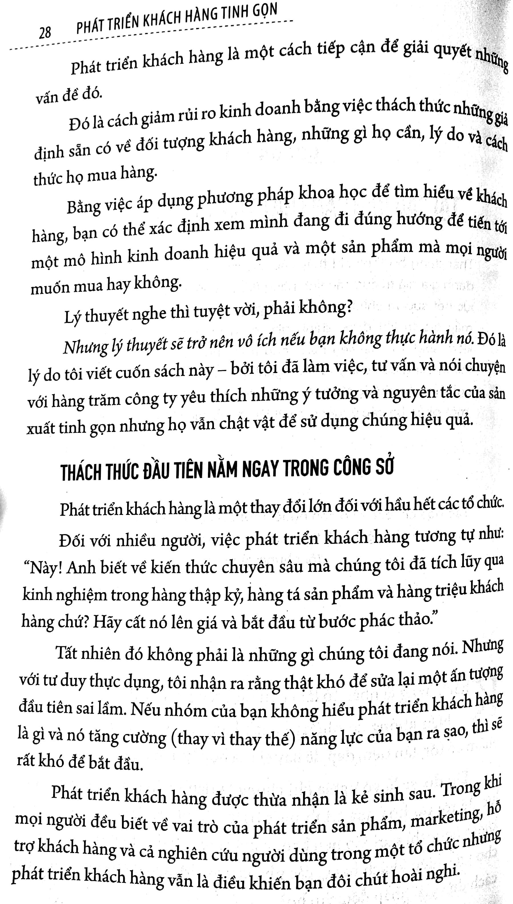 Sách - Phát triển khách hàng tinh gọn