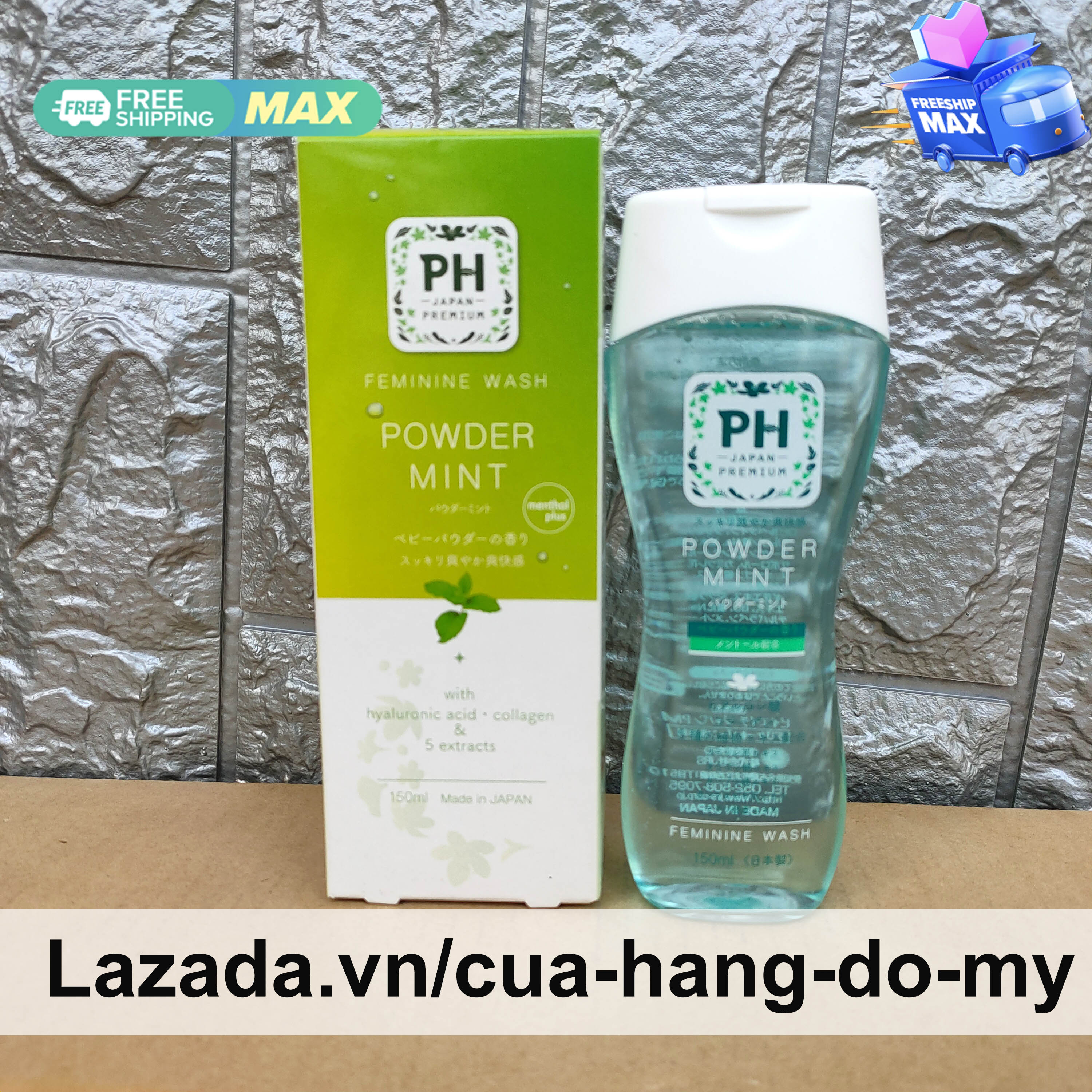 Dung Dịch Vệ Sinh Phụ Nữ PH Care 150ml Nhật Bản Màu Xanh Lá Powder Mint - PH Japan Premium Feminine Wash - Shop Hong1008