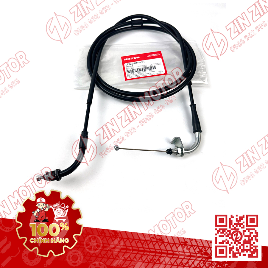 Dây ga ab 150, airblade 125 2020 2021 17910-k1f-v01, 17920-k1f-v01 chính hãng honda - zzm