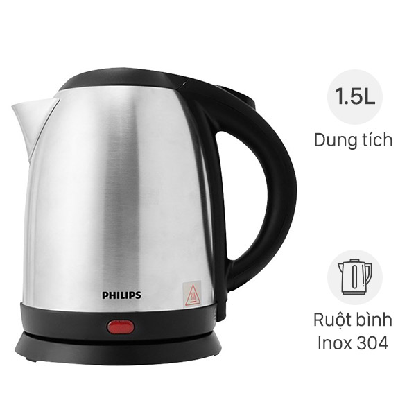 Ấm siêu tốc Philips 1.5 lít HD9306 - Hàng chính hãng