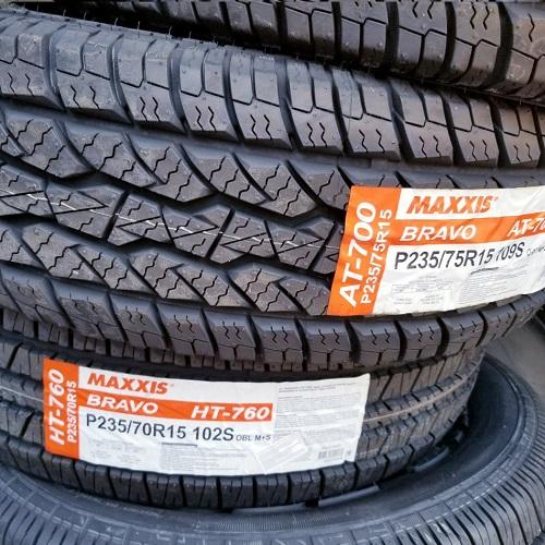 Vỏ lốp 235/75r15 at700 maxxis, vỏ lốp xe ô tô ford ranger 4x4 xl
