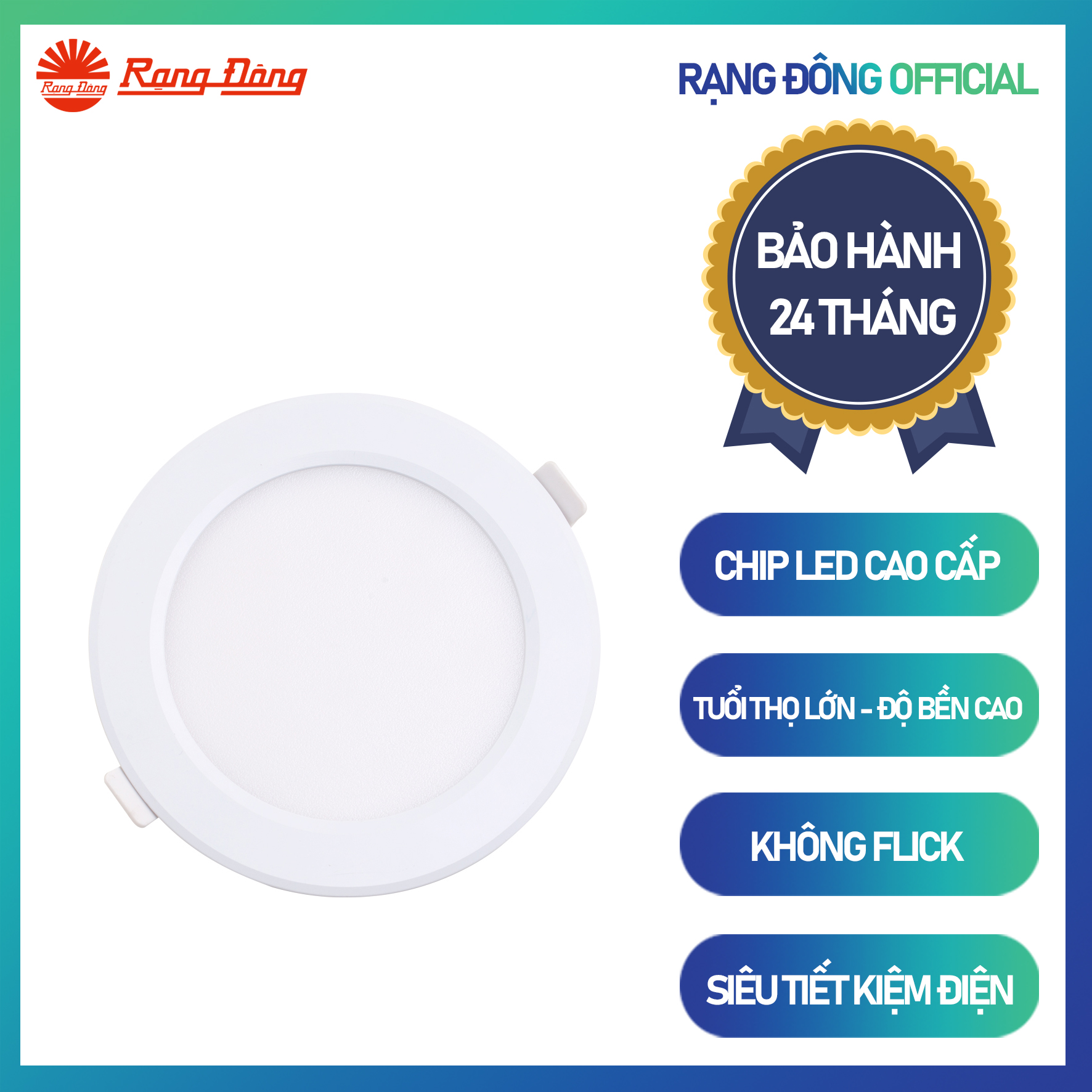 Đèn led panel tròn đổi màu pt04 đm 110/9w chính hãng rạng đông siêu tiết kiệm diện dễ dàng lắp đặt cho dải ánh sáng đẹp