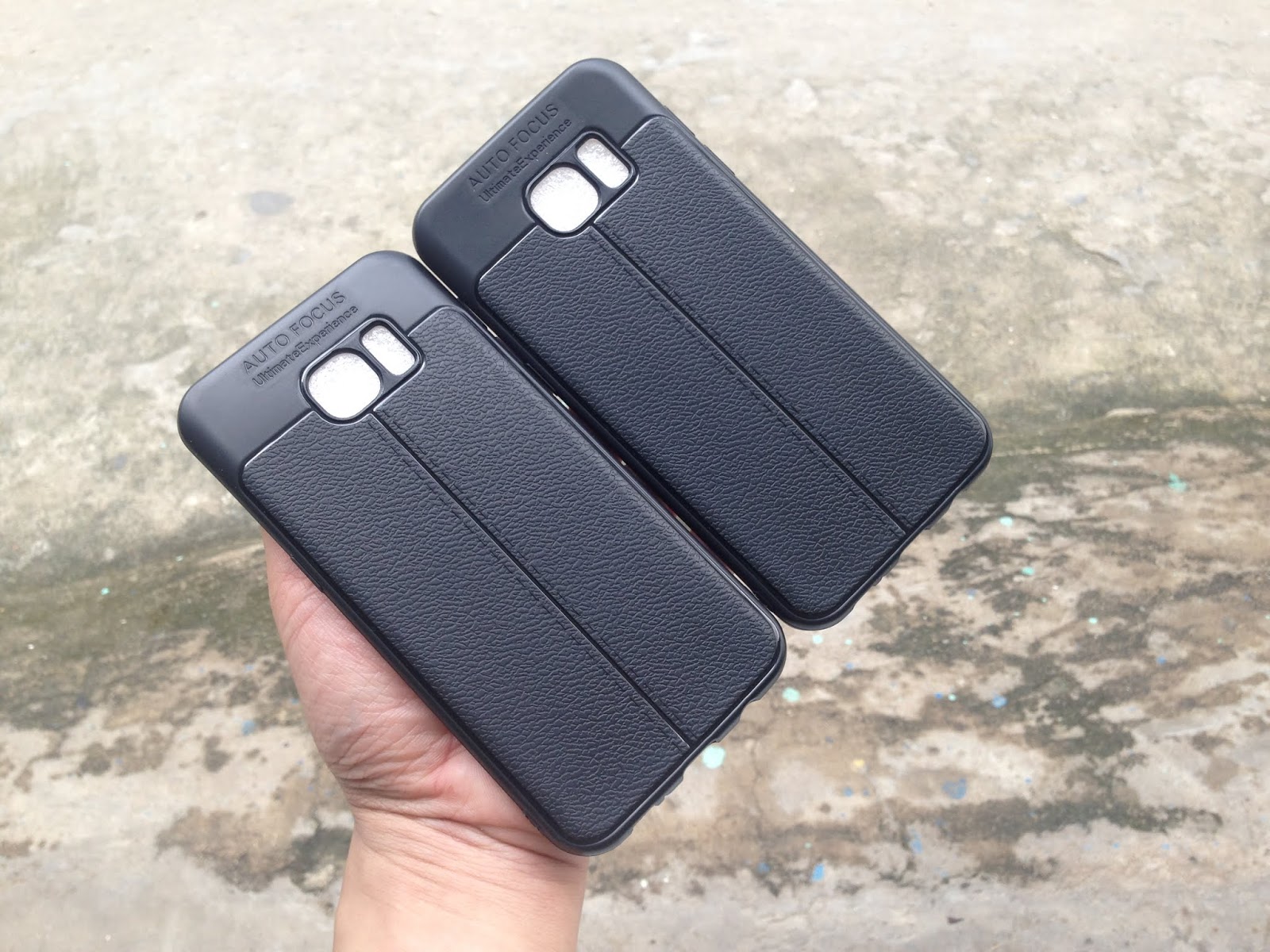 Ốp Lưng Silicon Auto Focus Vân Da Cho Samsung Galaxy S7 EDGE - Phụ Kiện XT