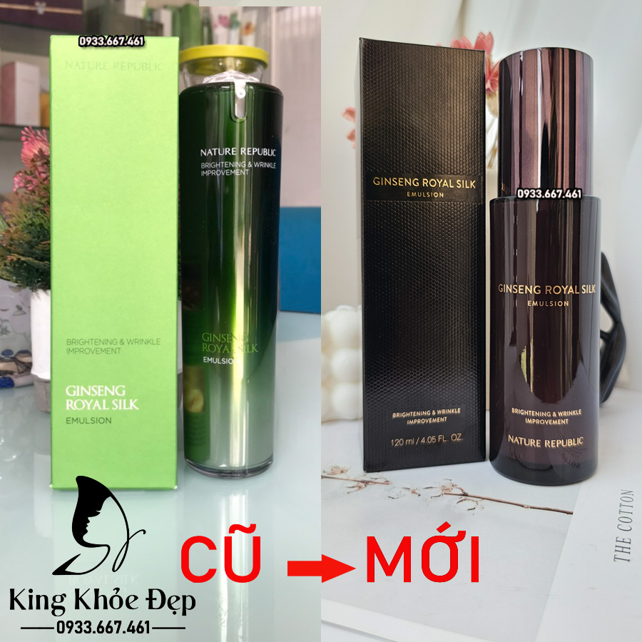 [HCM]Sữa Dưỡng Nature Republic Ginseng Royal Silk Emulsion