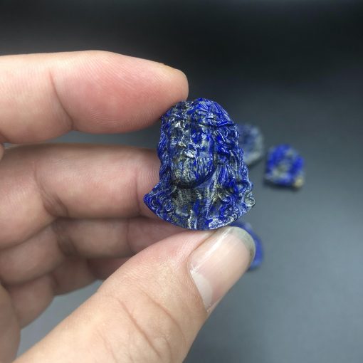 Mặt dây chuyền Chúa Giesu mão gai đá Lapis Lazuli CP365