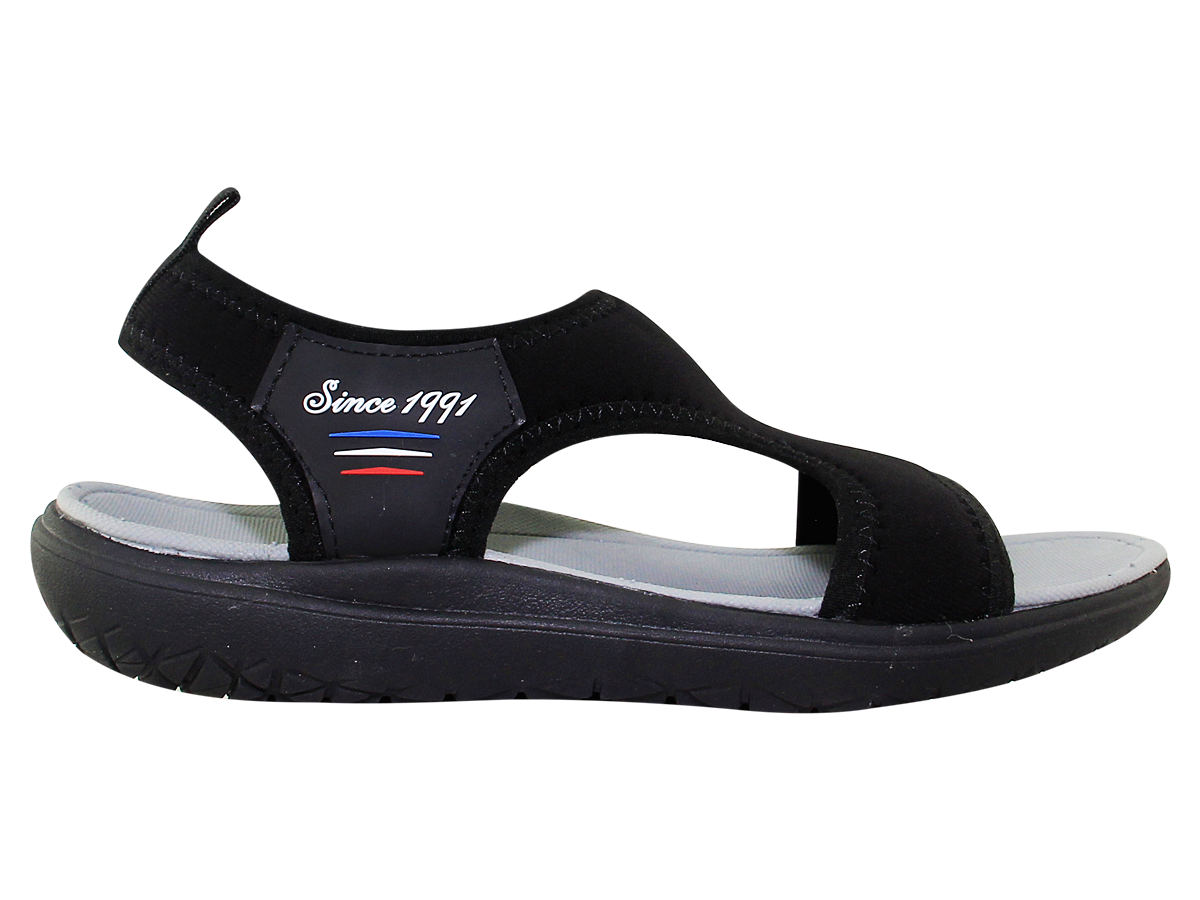 SANDAL ĐẾ BẰNG NỮ Bita's SYN.263 (Đen + Xám)
