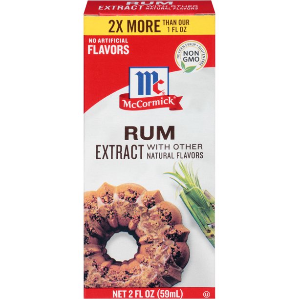 TINH CHẤT RUM TỰ NHIÊN Non-GMO McCormick Rum Extract, 59ml (2 oz)