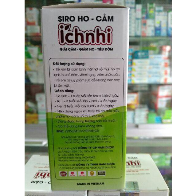 [HCM]Siro cảm - ho- sổ mũi ÍCH NHI