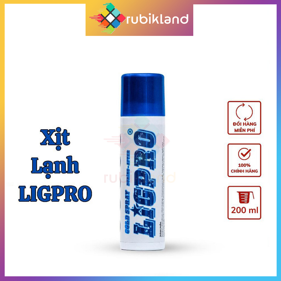 Chai xịt nóng lạnh giảm đau ligpro 200ml bình xịt thể thao vận động chính hãng đồ chơi phụ kiện - little kobo