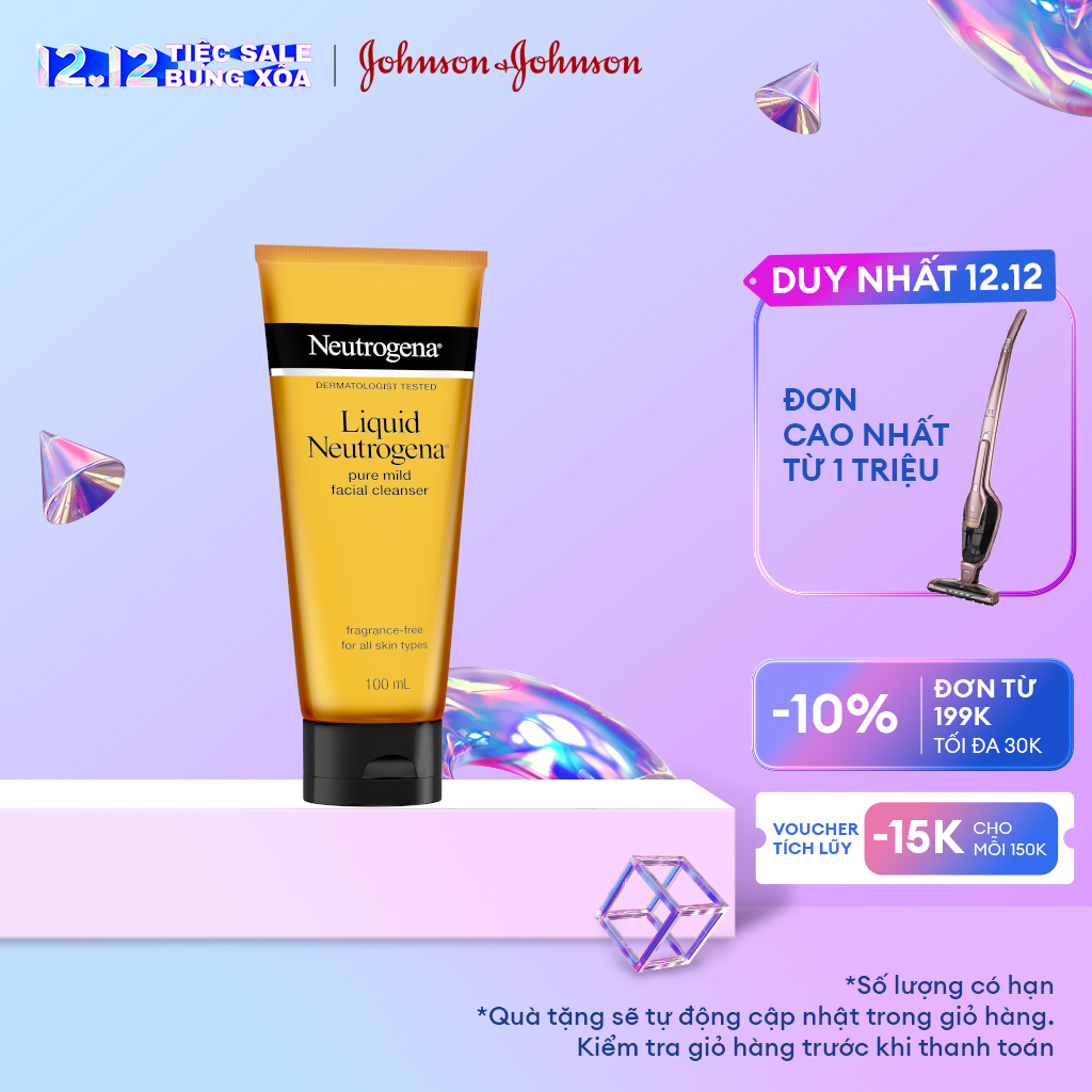 Nước rửa mặt Neutrogena dịu nhẹ 100ml (cho mọi loại da) - 101113250