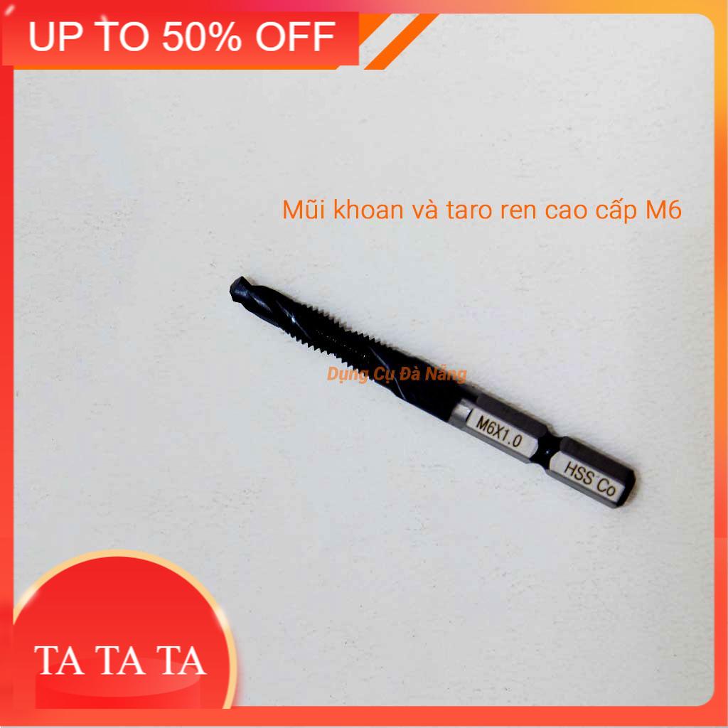 Mũi khoan taro ren m3-m10 thép m35 co