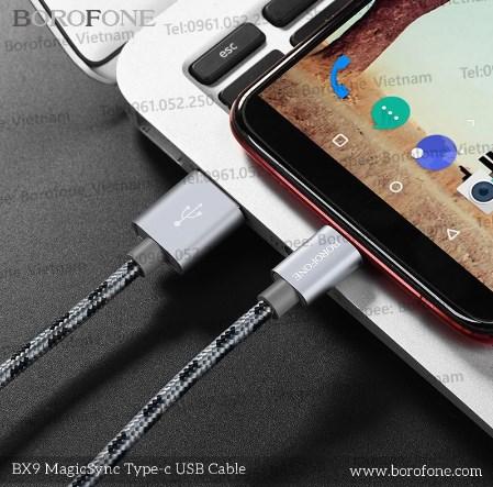 Cáp sạc nhanh Micro/ Type C/ LIGHTNING/ 2IN1/ 3IN1 1m Borofone BX9