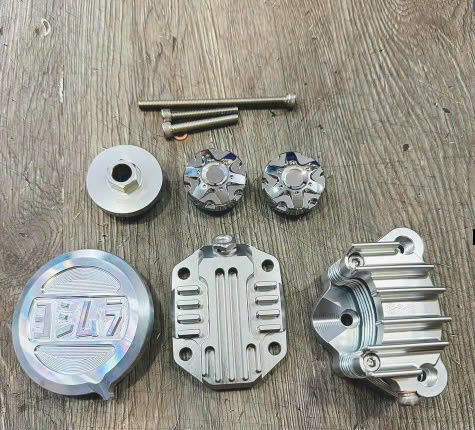 BỘ 9 MÓN nắp đầu bò cnc grats takegawa wave dream MẪU KHÔNG CHỮ