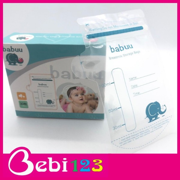 Hộp 30 túi trữ sữa Baby Babuu Nhật Bản 100ml