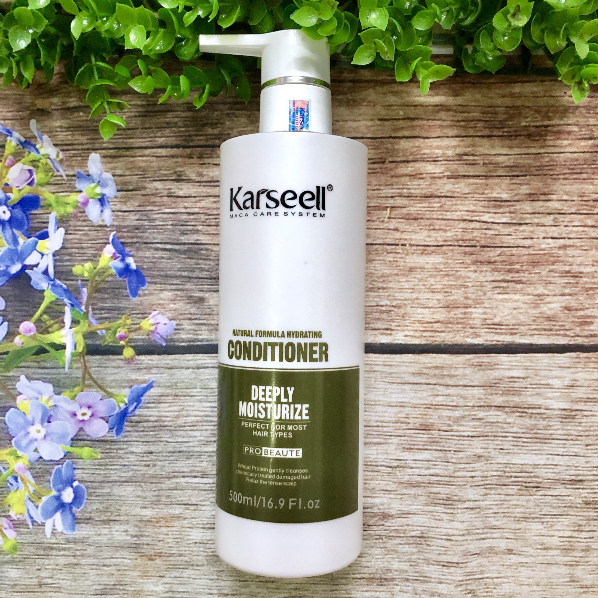 [+Tặng mũ trùm][HCM]Dầu xả làm sạch gàu Karseell Deeply Moisture Conditioner 500ml