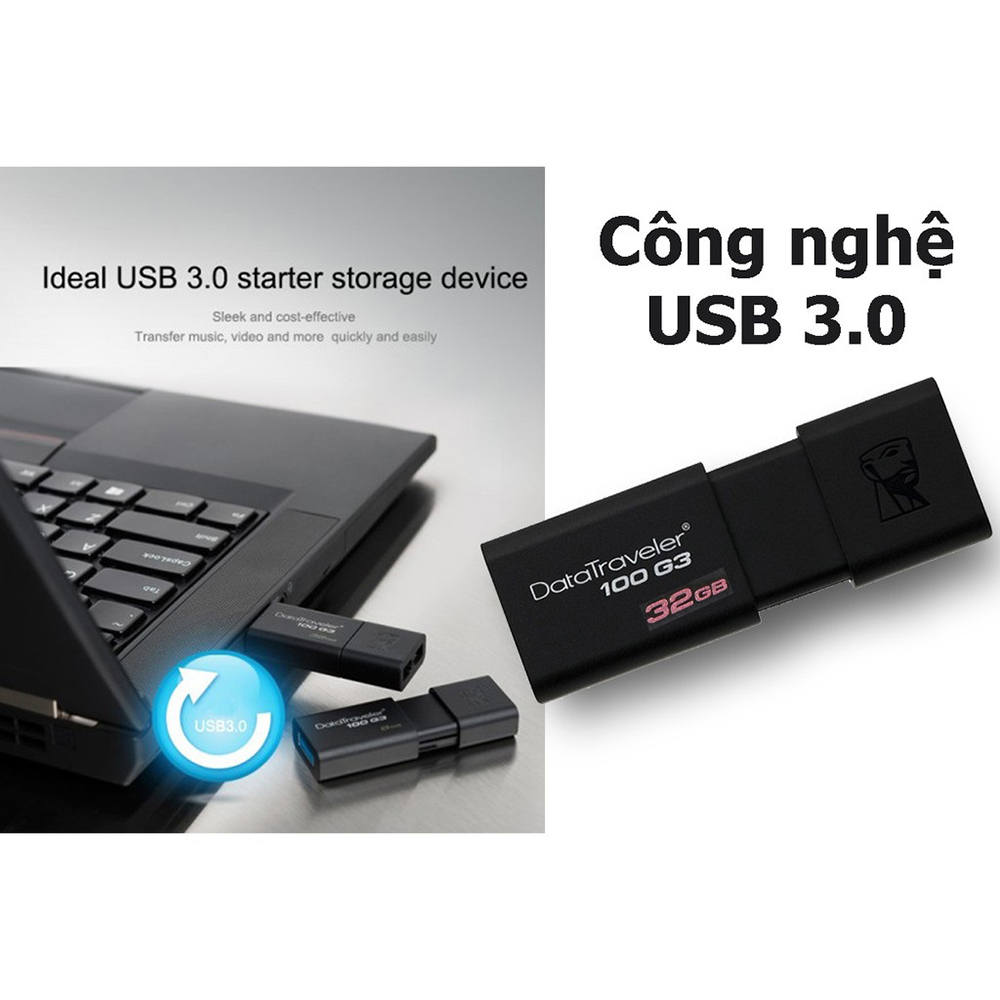 [HCM]USB 32GB Kingston 3.0 DT100G3 Tốc Độ Cao