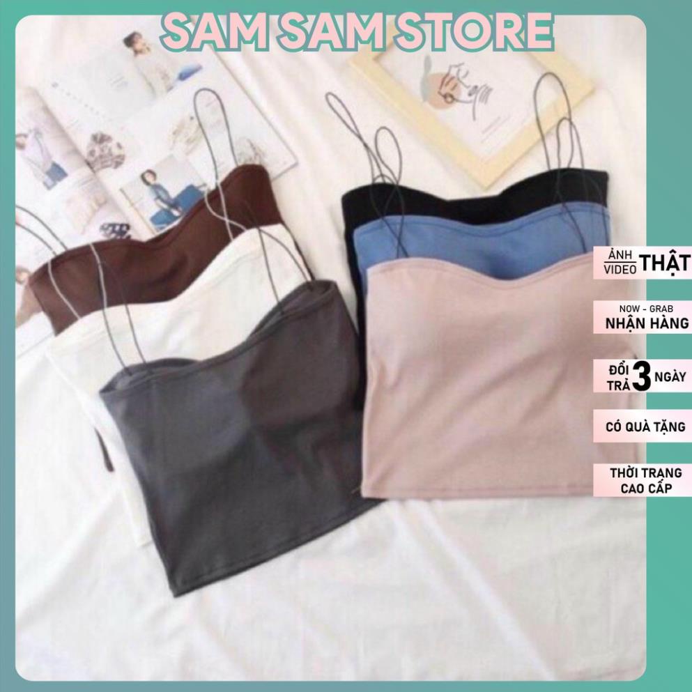 Áo ngực quây dạng óng dài 2 dây. áo bra cotton dây bún lỡ a1010