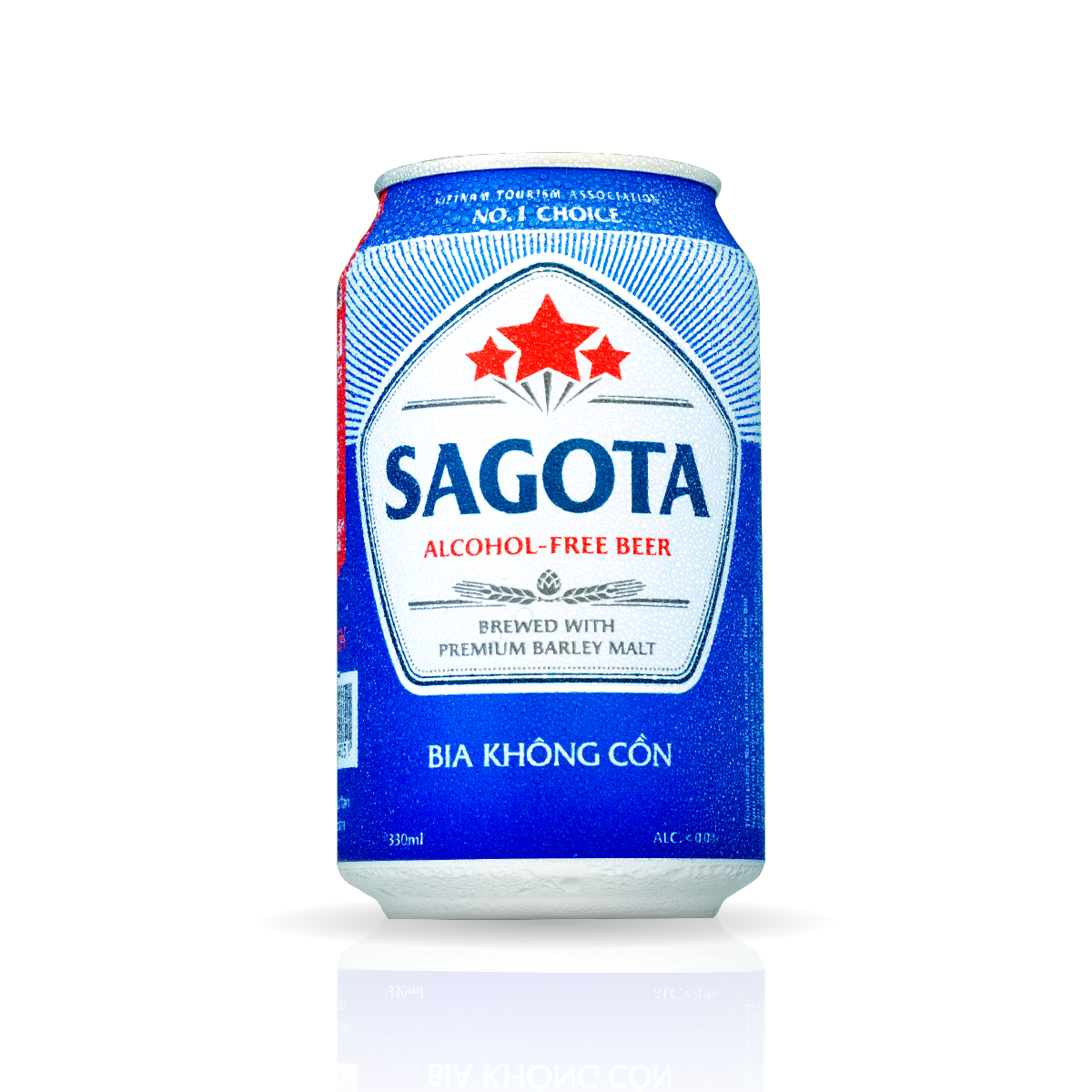 PACK 6 LON BIA SAGOTA KHÔNG CỒN 330ML/LON