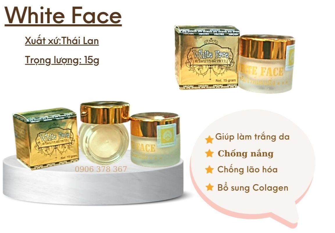 KEM DƯỠNG TRẮNG DA WHITE FACE THÁI LAN