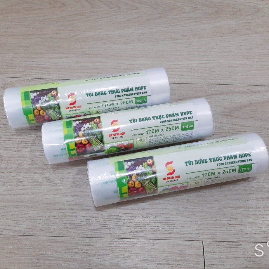 Túi Đựng Thực Phẩm Tự Hủy Sinh Học 20cm x 30cm (120 túi/cuộn)