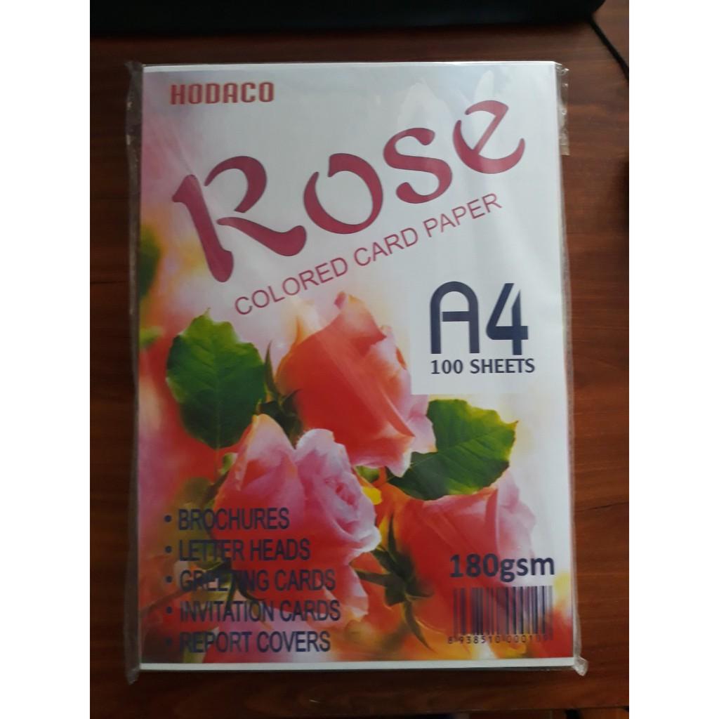 [HCM]Giấy bìa màu Thái A4 180gsm