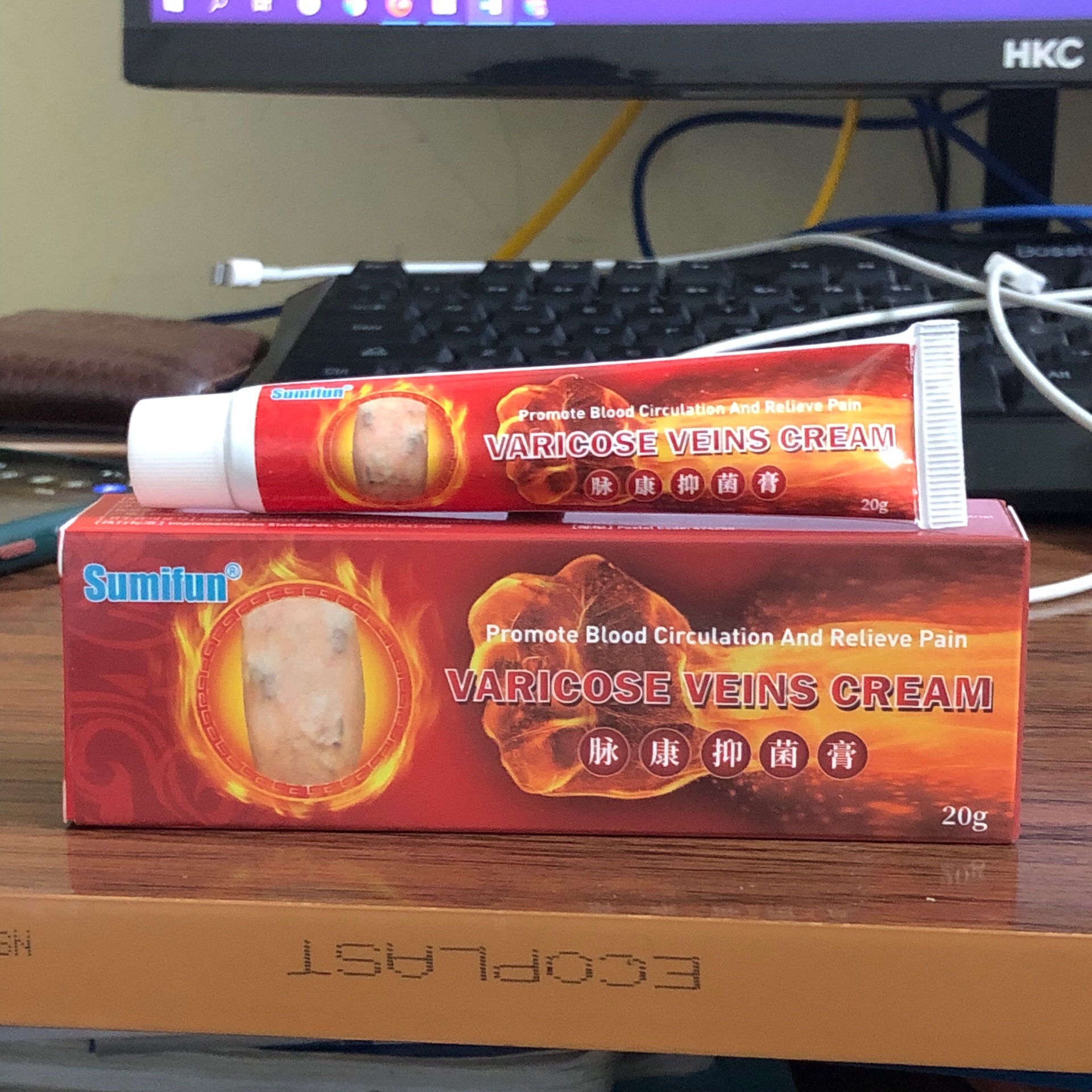Combo 5 tip tip kem bôi giãn tĩnh mạch, suy giãn tĩnh mạch típ 20gr