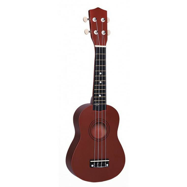 Đàn Ukulele Soprano màu trơn 21 đen - HÀNG CÓ SẴN